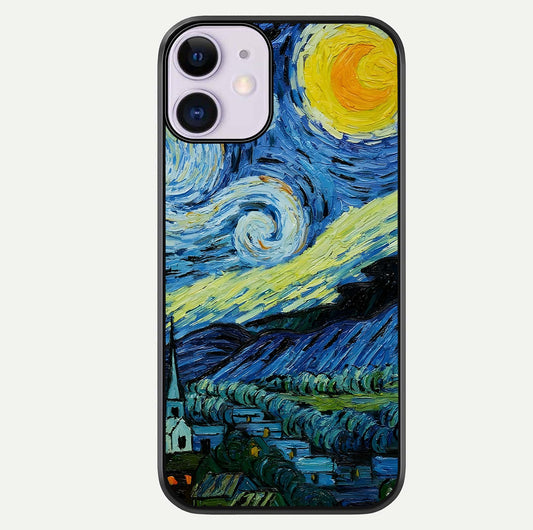 Inspired Van Gogh Art Glass Case For iPhone 11 by Custom World
