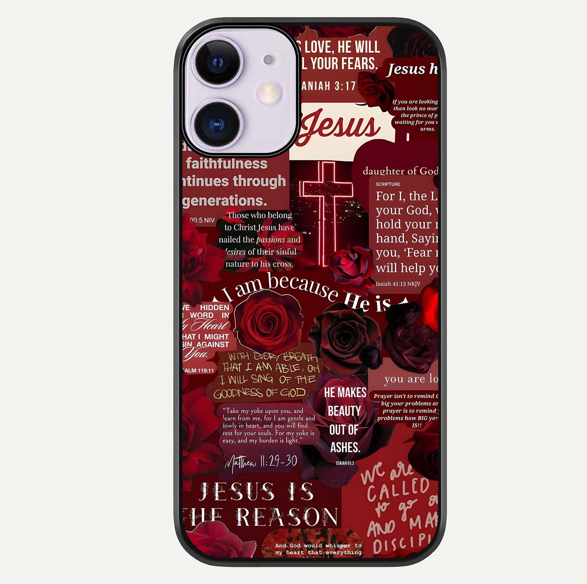 Jesus Love Heals Glass Case For iPhone 11 by Custom World
