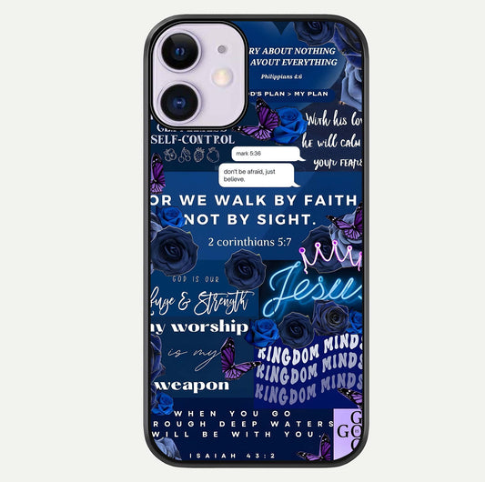 Kingdom Faith Glow Glass Case For iPhone 11 by Custom World