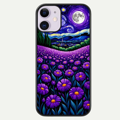 Lavender Moon Field Glass Case For iPhone 11 by Custom World