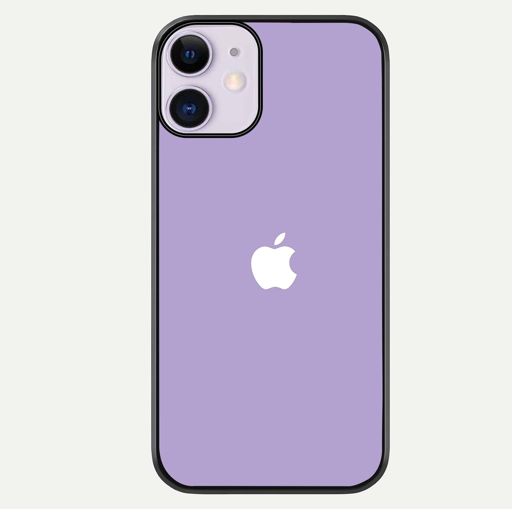 Lavender Soft Minimal Glass Case For iPhone 11 by Custom World