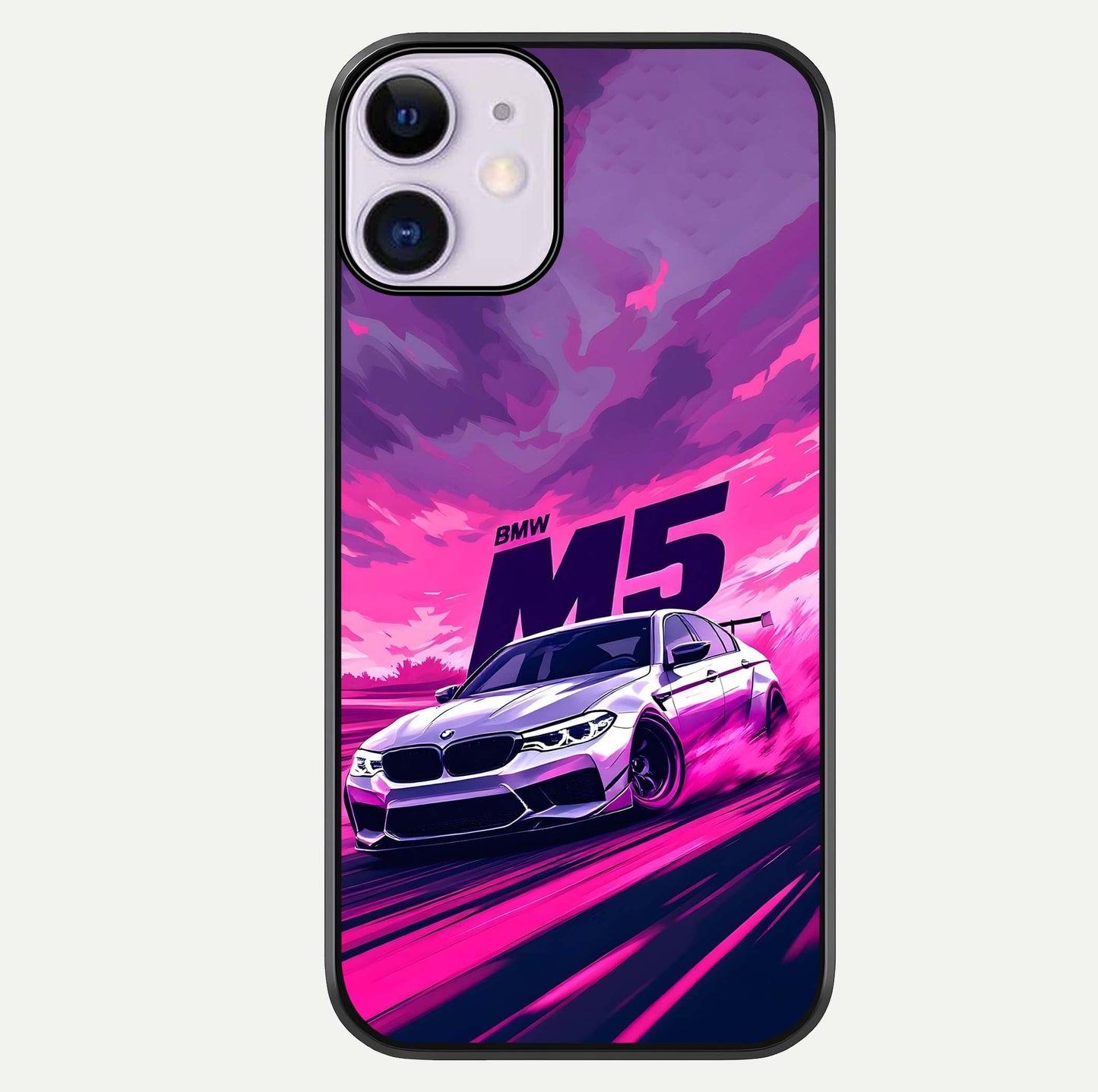 MS Neon Car Glass Case For iPhone 11 by Custom World