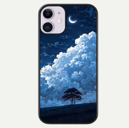 Midnight Sky Serenity Glass Case For iPhone 11 by Custom World