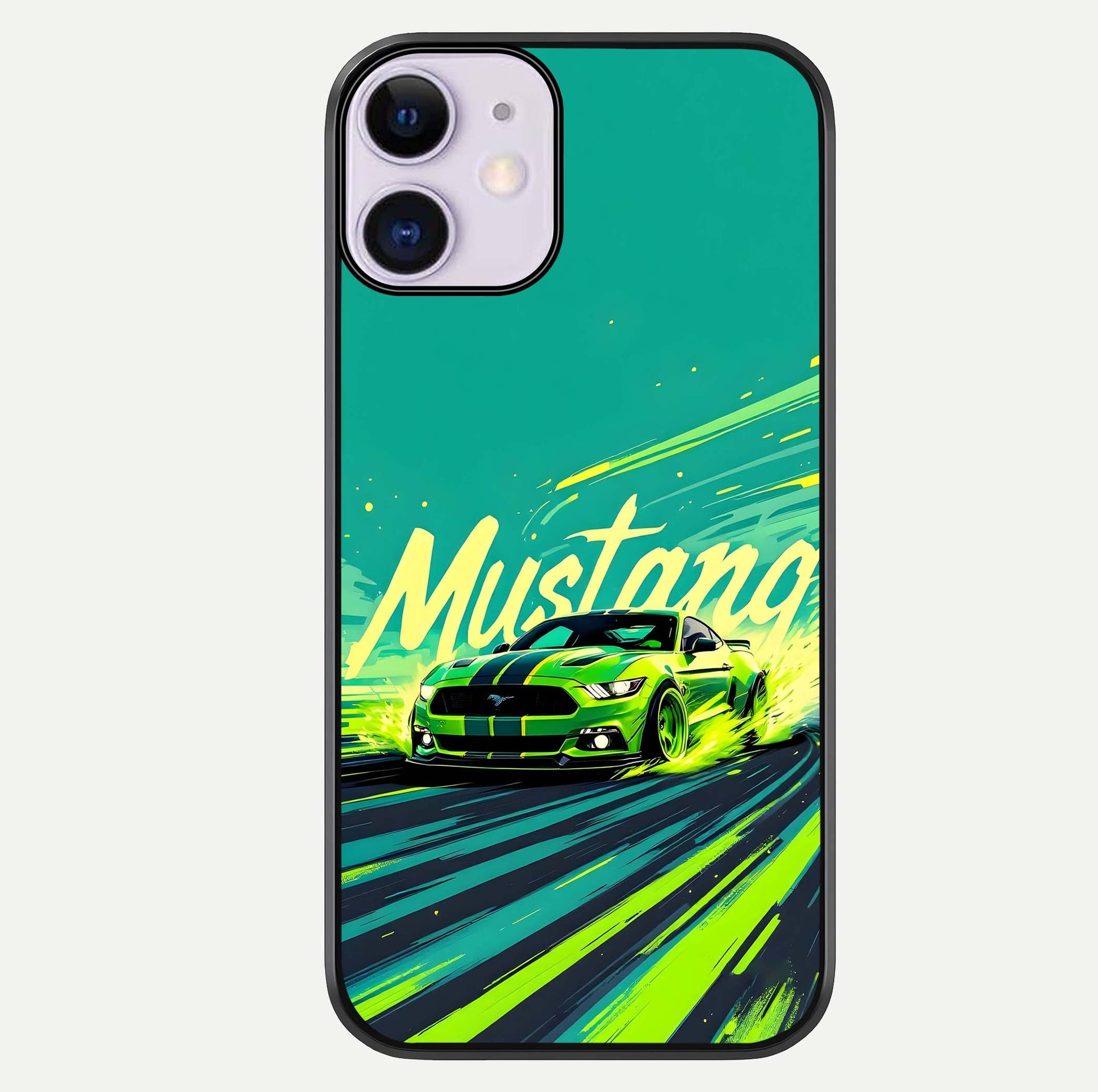Mustang Bang Glass Case For iPhone 11 by Custom World