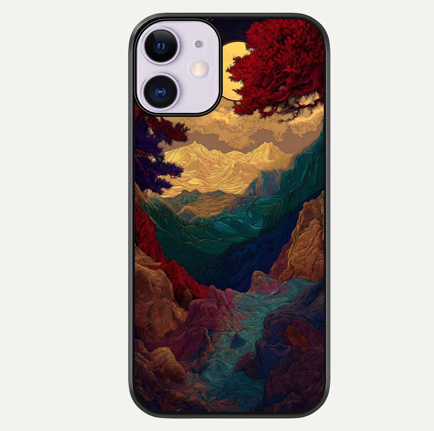 Mystic Valley Light Glass Case For iPhone 11 by Custom World