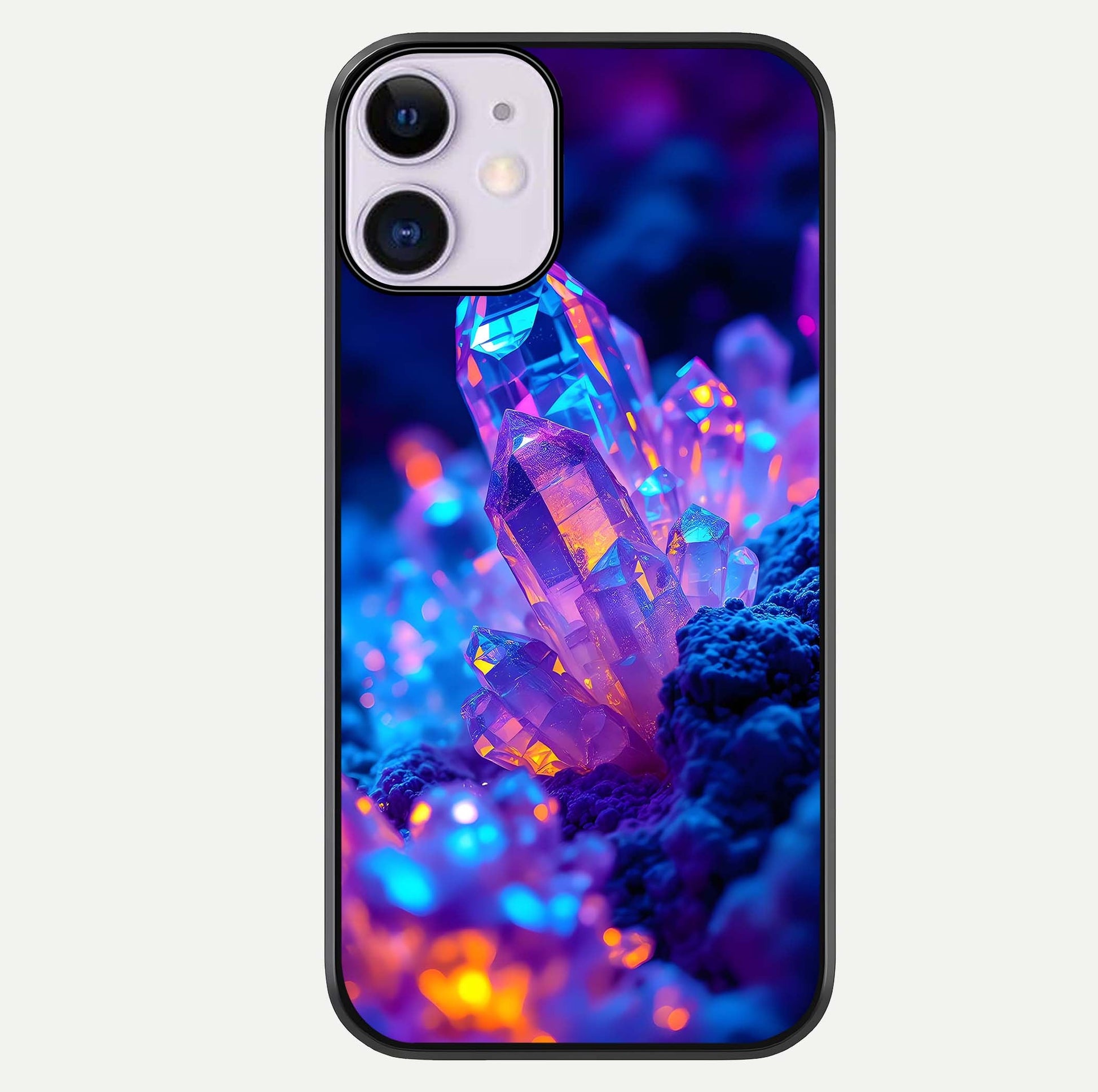Neon Aura Shards Glass Case For iPhone 11 by Custom World