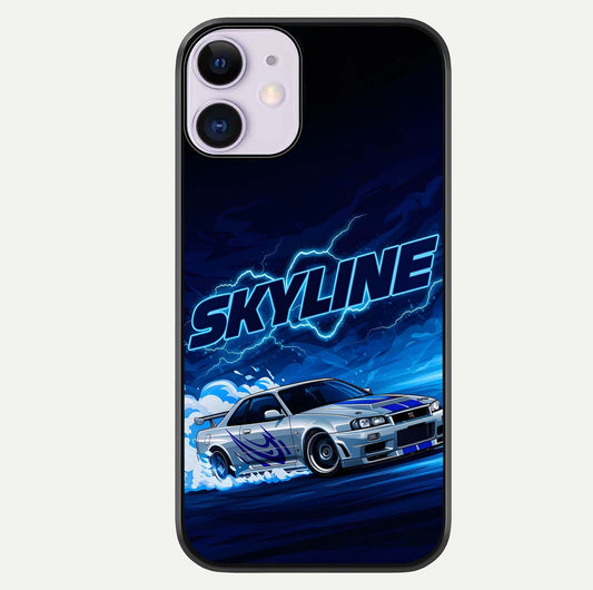 Neon Drift Beast Glass Case For iPhone 11 by Custom World