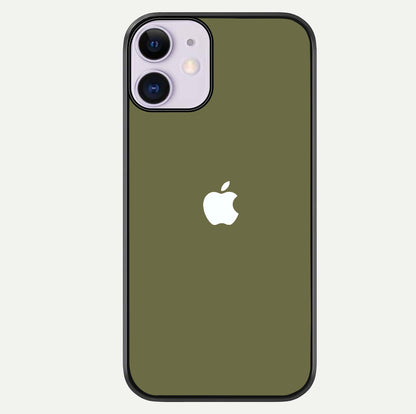 Olive Matte Essence Glass Case For iPhone 11 by Custom World