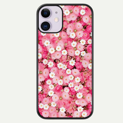 Pink Daisy Bliss Glass Case For iPhone 11 by Custom World