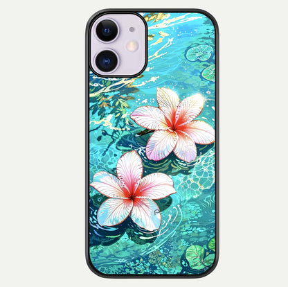 Pink Flowers in Water Glass Case For iPhone 11 by Custom World