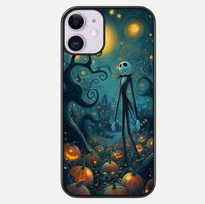 Pumpkin Moonlight Tale Glass Case For iPhone 11 by Custom World