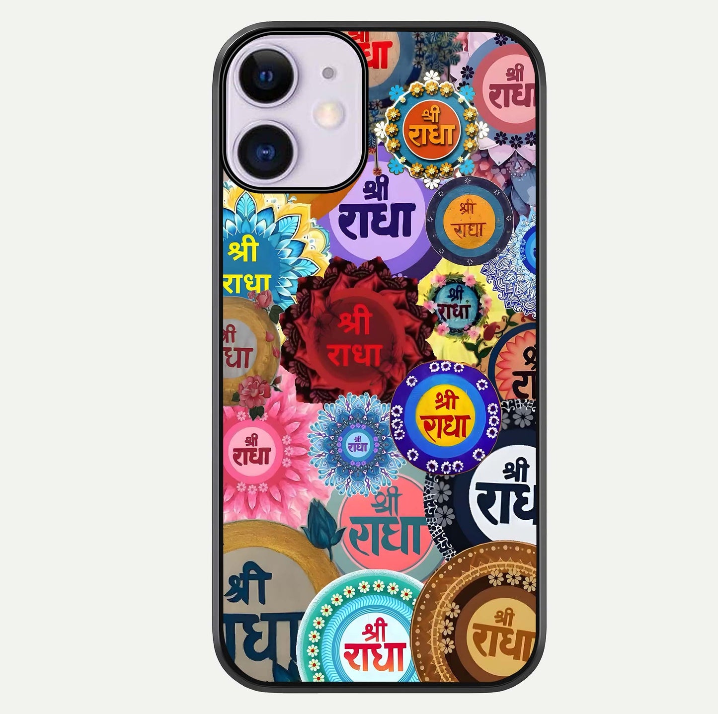 Radha Divine Bloom Glass Case For iPhone 11 by Custom World