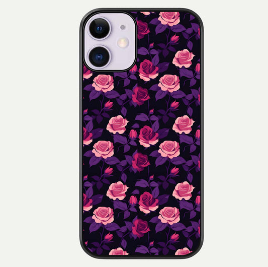 Rose Garden Twilight Glass Case For iPhone 11 by Custom World