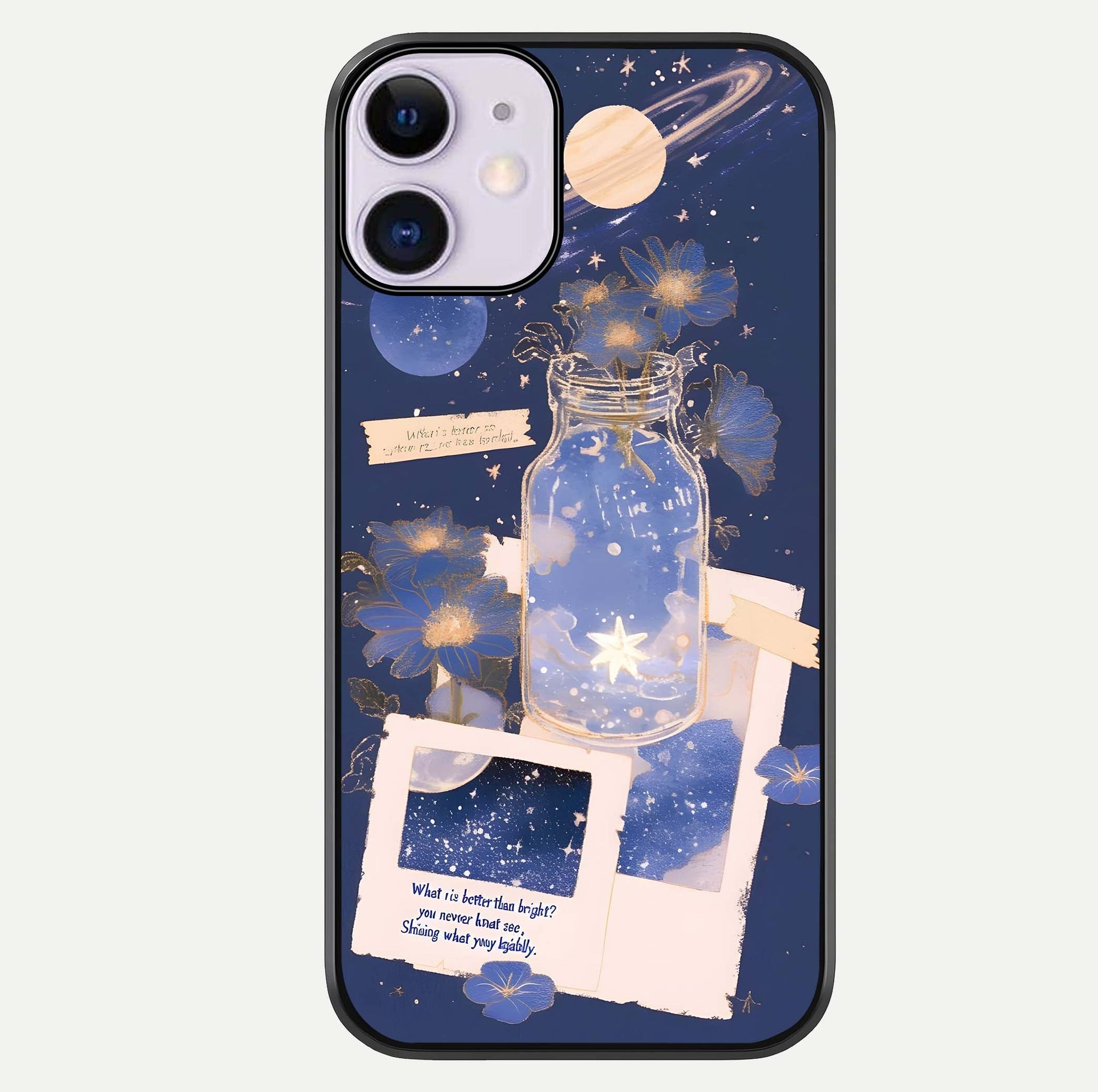 Starlit Cosmic Jar Glass Case For iPhone 11 by Custom World
