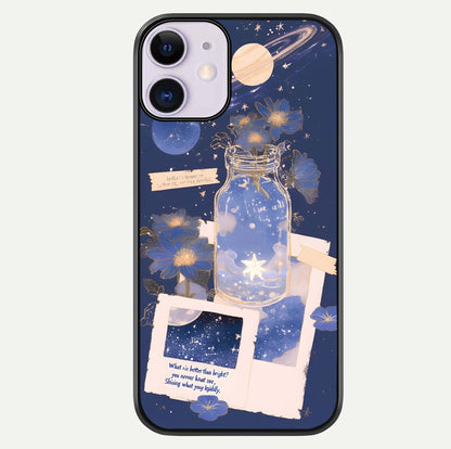 Starlit Cosmic Jar Glass Case For iPhone 11 by Custom World