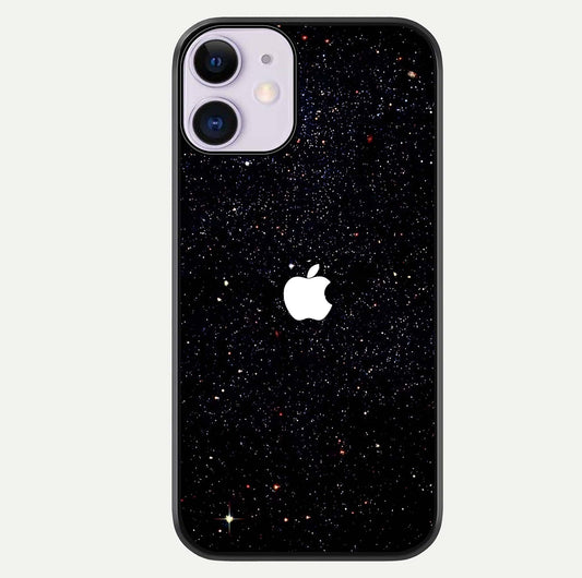 Starry Apple Galaxy Glass Case For iPhone 11 by Custom World