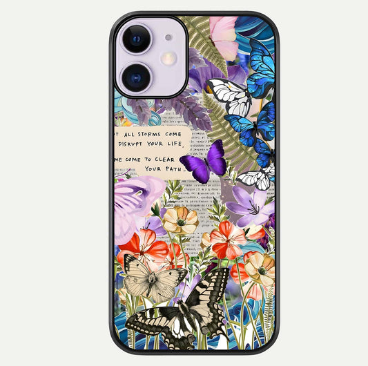 Storm Path Bloom Glass Case For iPhone 11 by Custom World