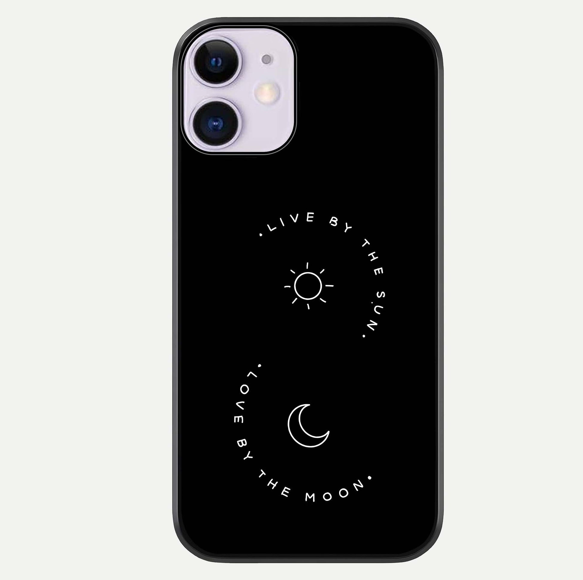 Sun Moon Balance Glass Case For iPhone 11 by Custom World