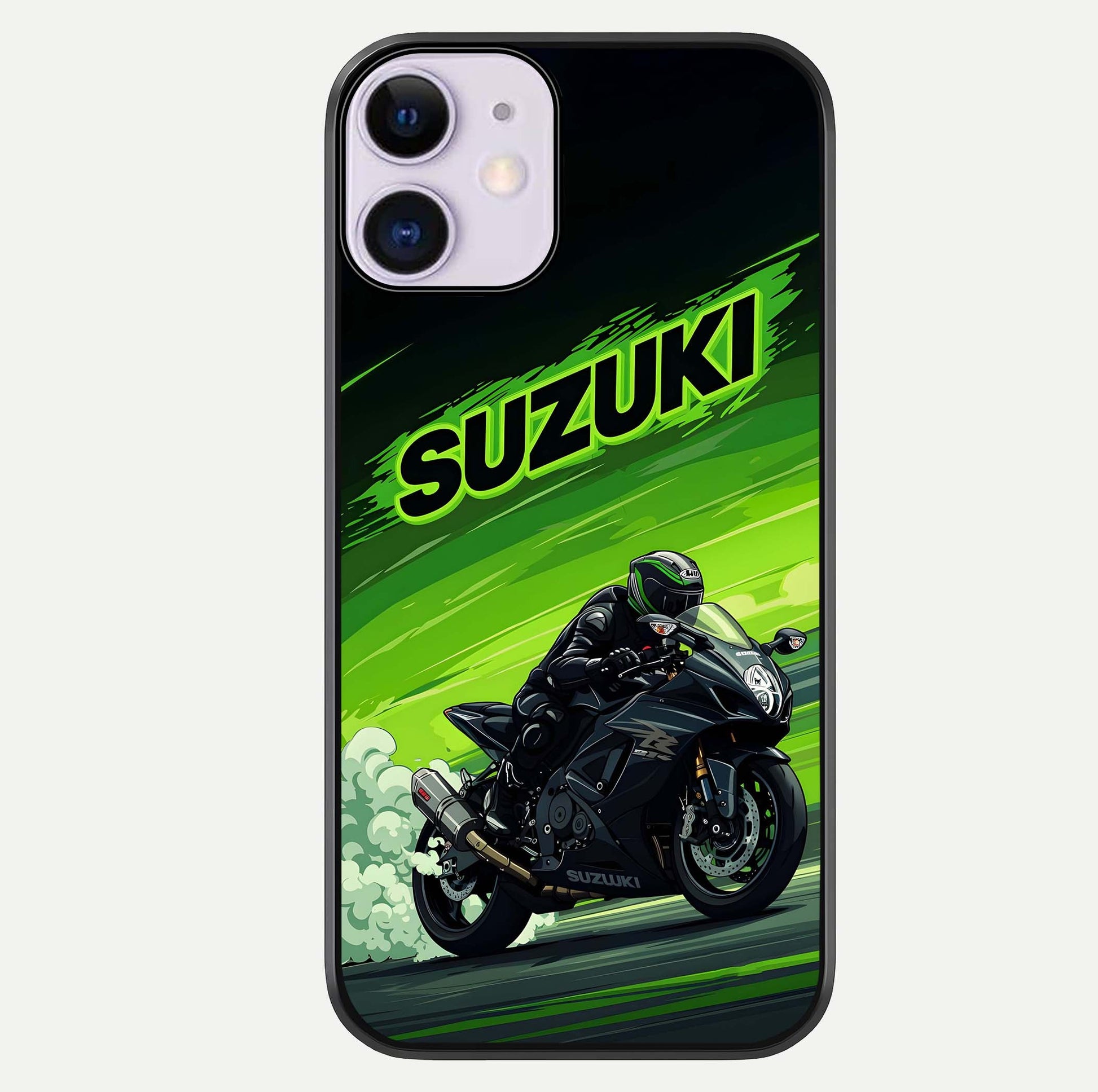 Suzuki Speed Beast Glass Case For iPhone 11 by Custom World