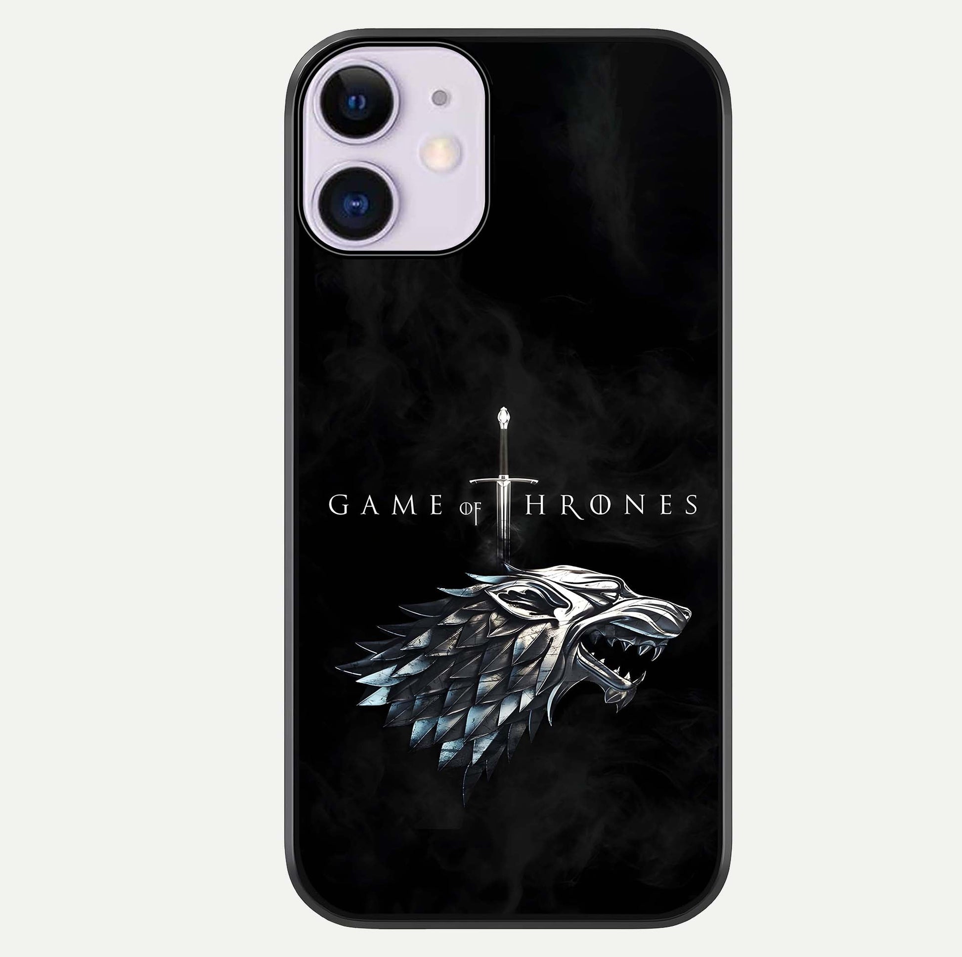Throne Wolf Legacy Glass Case For iPhone 11 by Custom World