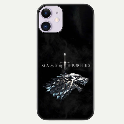 Throne Wolf Legacy Glass Case For iPhone 11 by Custom World