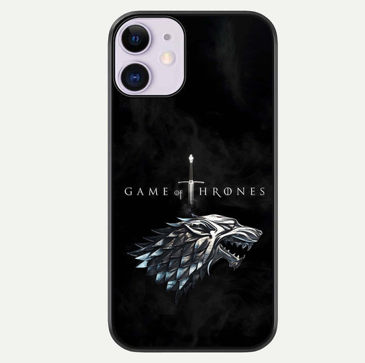 Throne Wolf Legacy Glass Case For iPhone 11 by Custom World