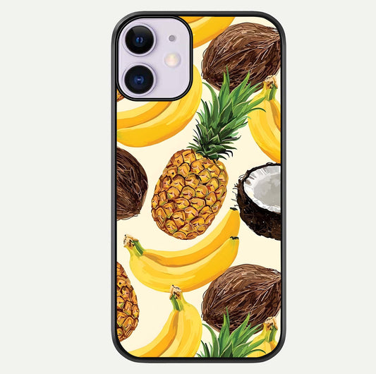 Tropical Fruit Mood Glass Case For iPhone 11 by Custom World
