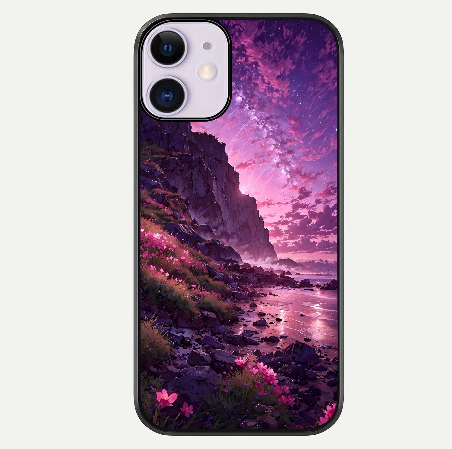 Twilight Blossom Coast Glass Case For iPhone 11 by Custom World