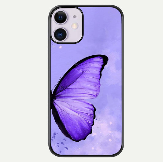 Violet Dream Wing Glass Case For iPhone 11 by Custom World