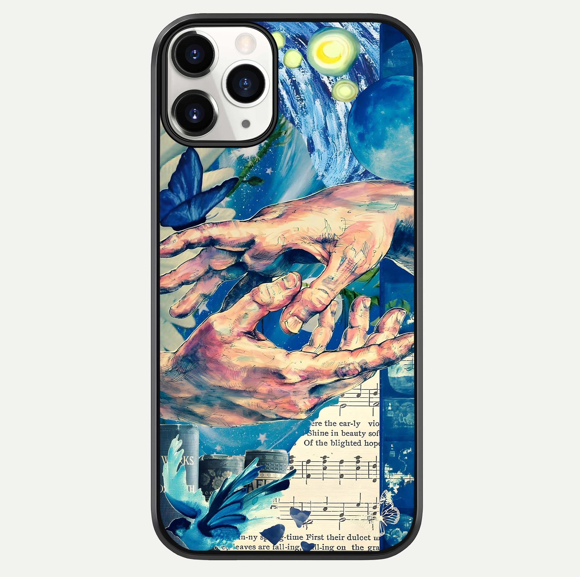 Aesthetic Divider Glass Case For iPhone 16 Pro by Custom World