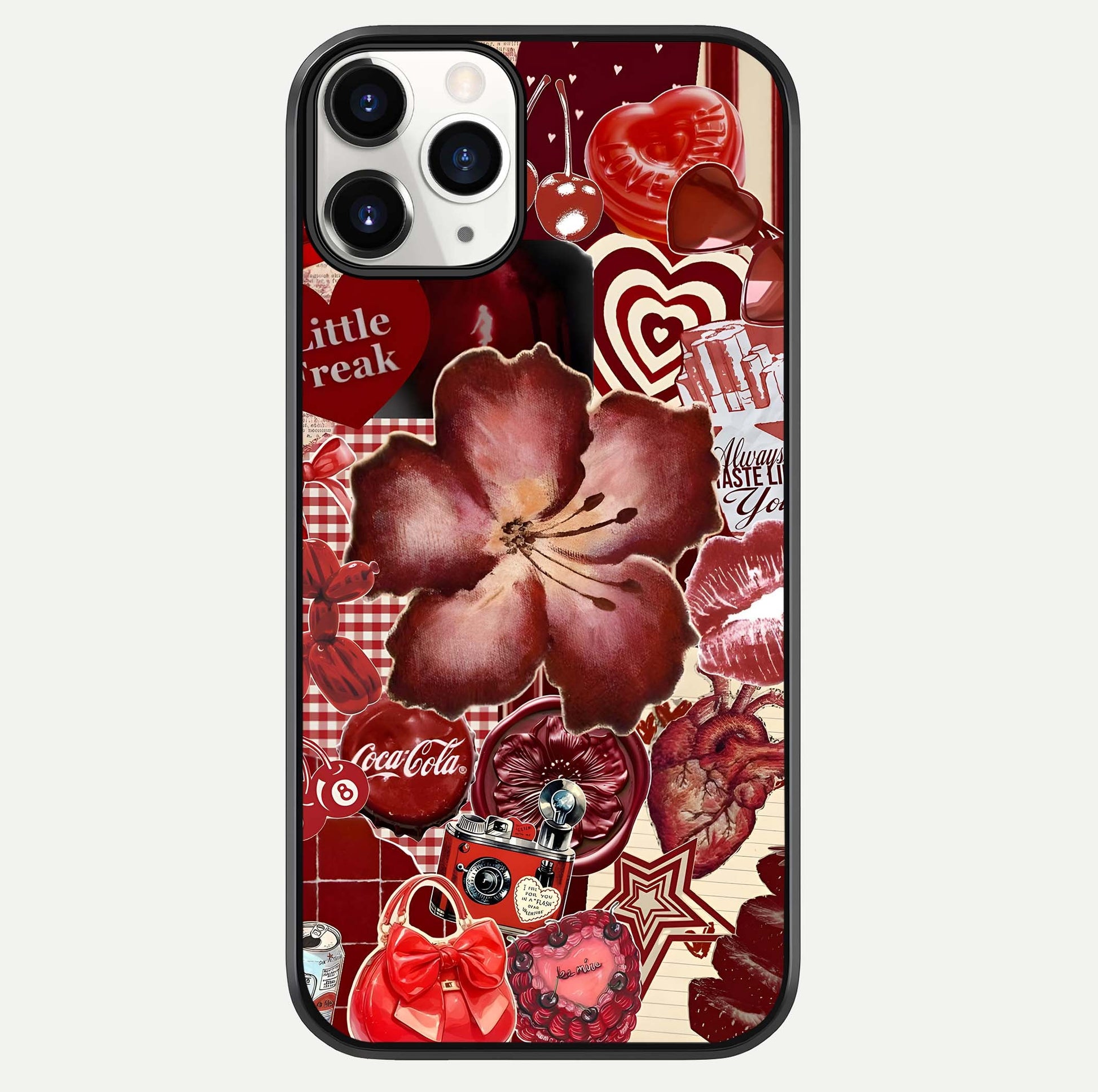 Aesthetic Little Freak Glass Case For iPhone 16 Pro by Custom World