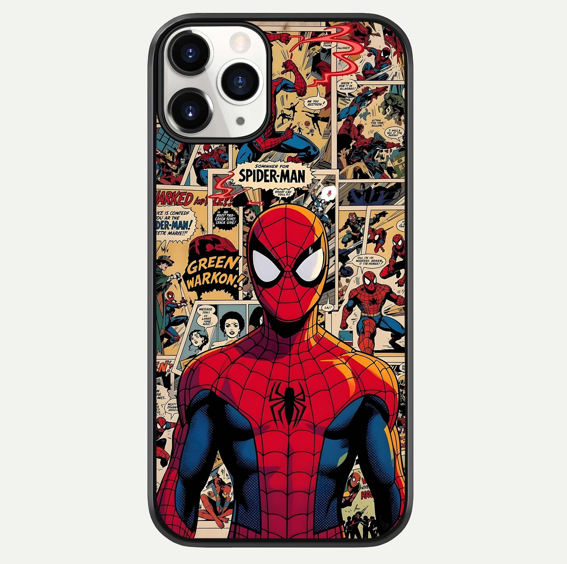 Aesthetic Spider Glass Case For iPhone 16 Pro by Custom World