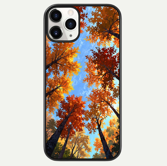 Autumn Sky Rise Glass Case For iPhone 16 Pro by Custom World