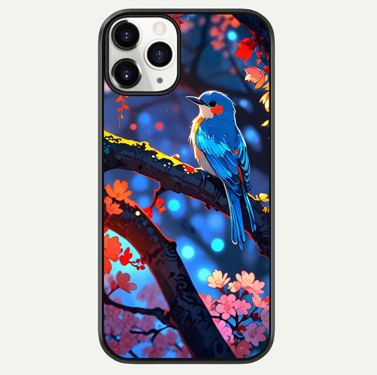 Blooming Spendor Bird Glass Case For iPhone 11 Pro by Custom World