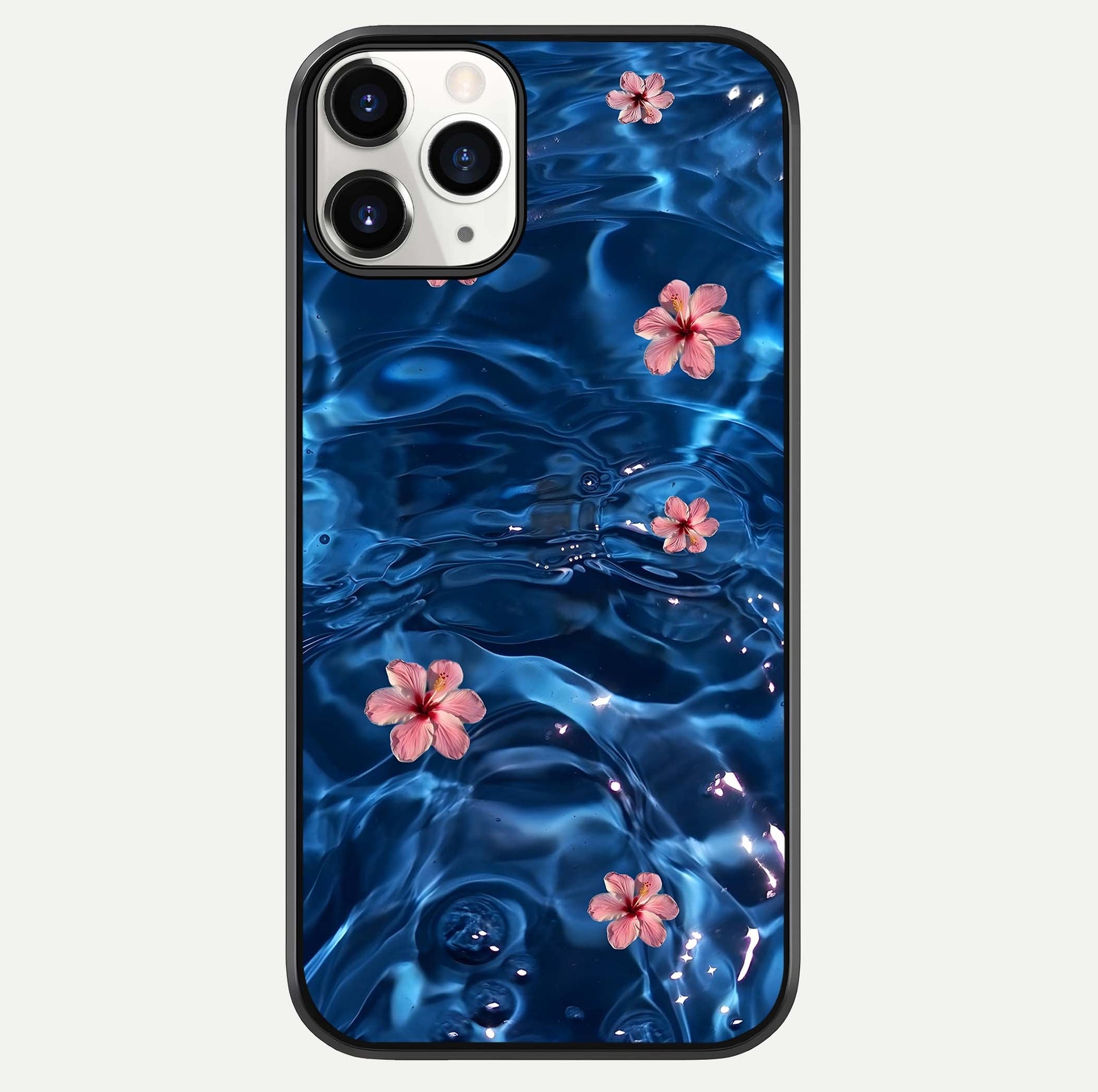 Blooming Water Drift Glass Case For iPhone 11 Pro by Custom World