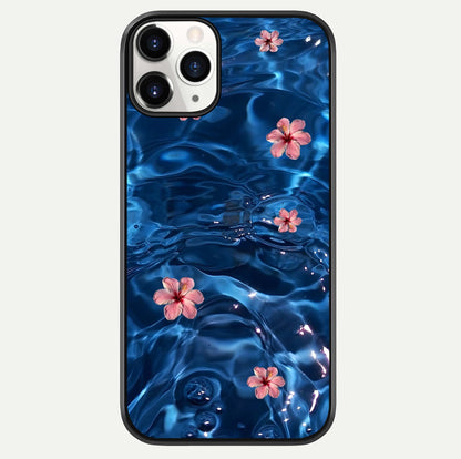 Blooming Water Drift Glass Case For iPhone 11 Pro by Custom World