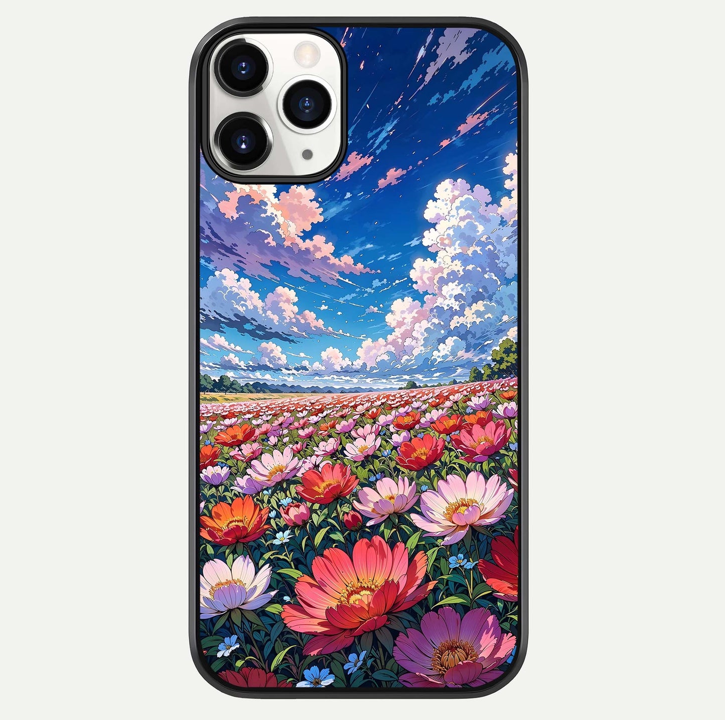 Blossom Sky Field Glass Case For iPhone 11 Pro by Custom World