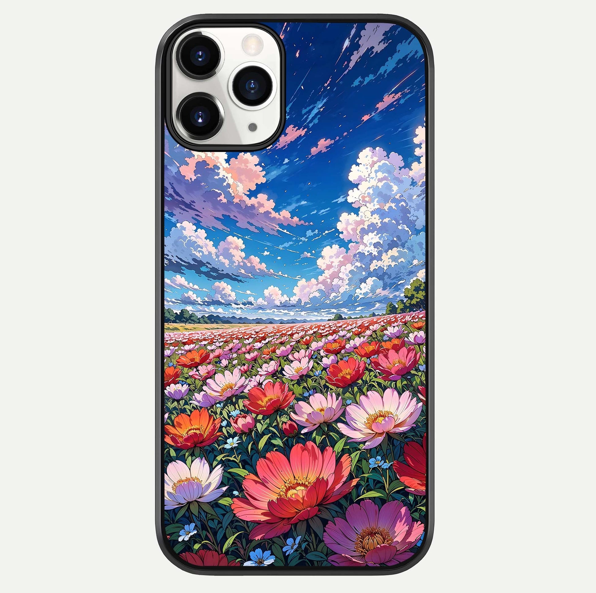 Blossom Sky Field Glass Case For iPhone 11 Pro by Custom World