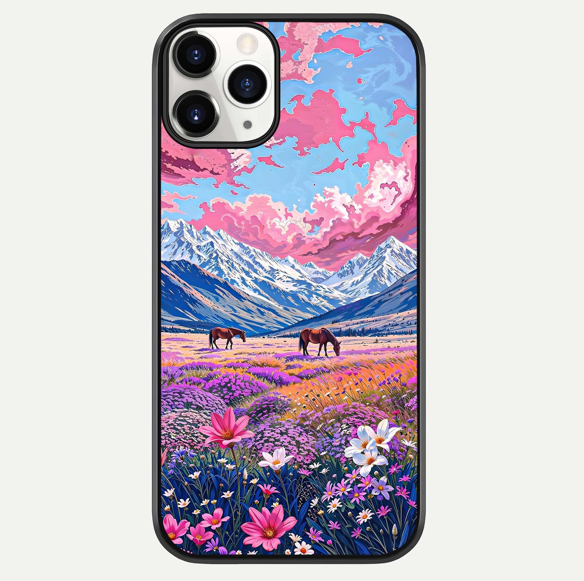 Blossom Valley Dream Glass Case For iPhone 11 Pro by Custom World