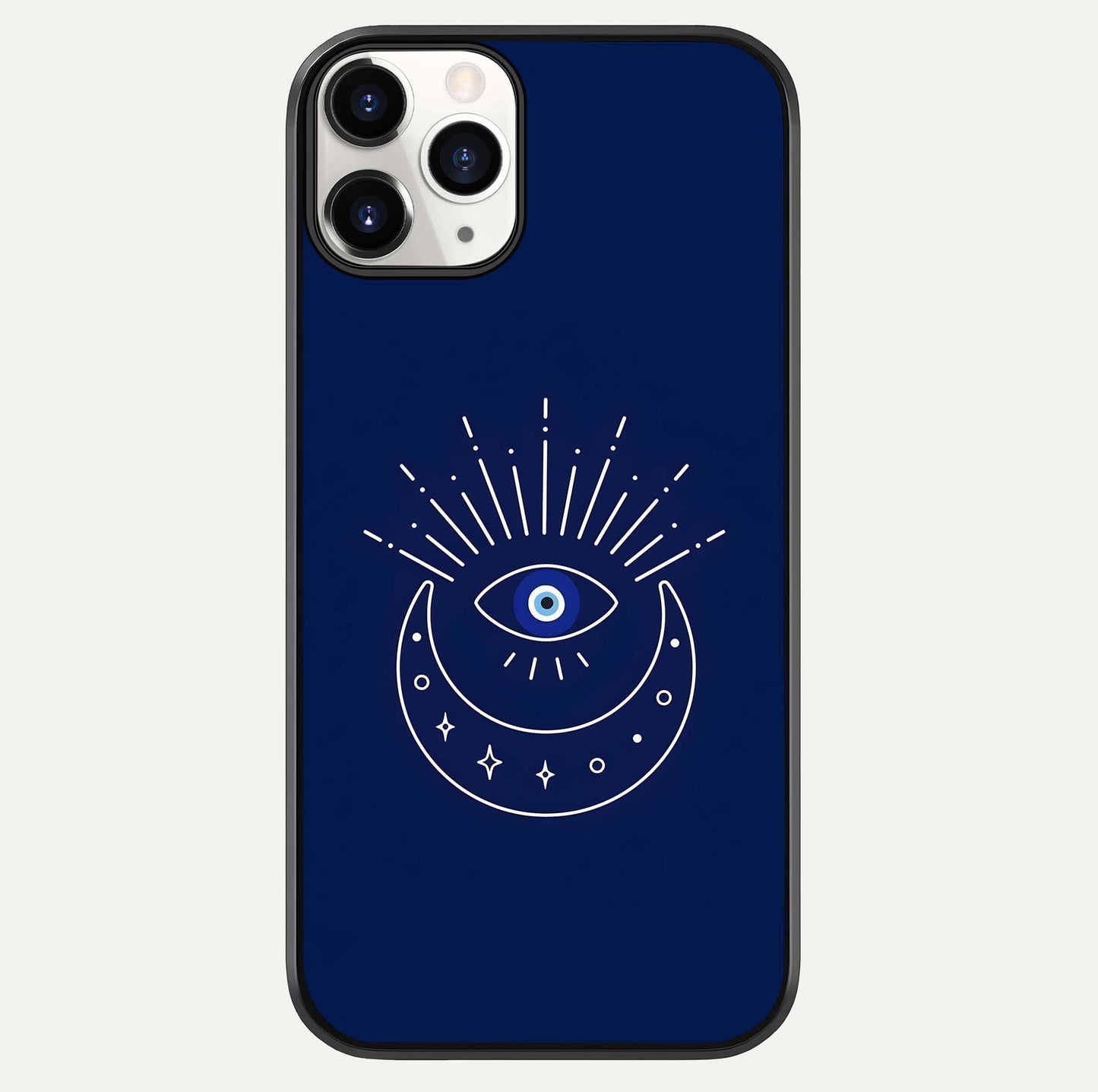 Blue Evil Eye Glass Case For iPhone 11 Pro by Custom World