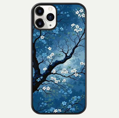 Blue Tree Serenity Glass Case For iPhone 11 Pro by Custom World