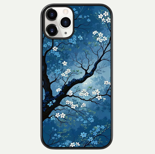 Blue Tree Serenity Glass Case For iPhone 11 Pro by Custom World