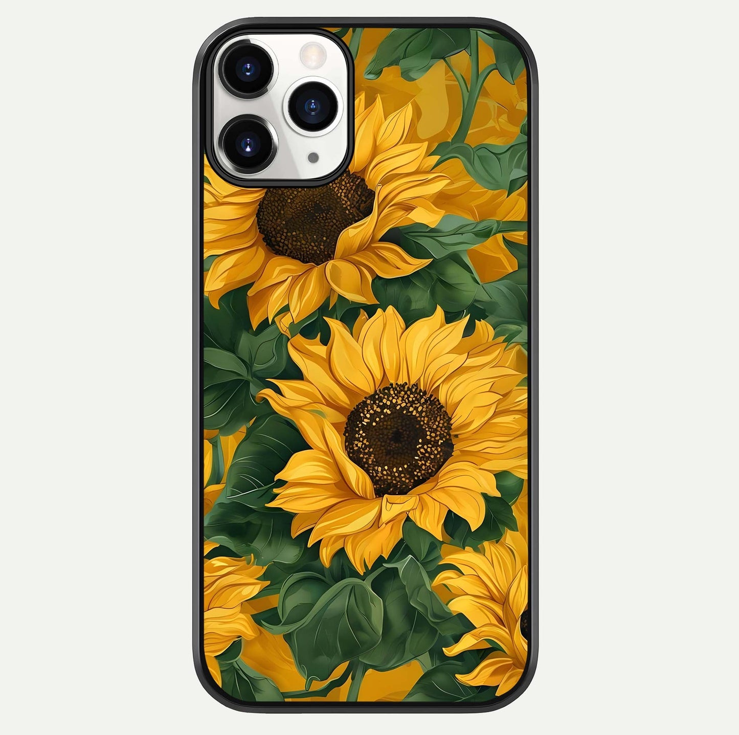 Bright Sunflower Bloom Glass Case For iPhone 11 Pro by Custom World