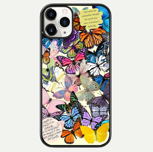 Butterflies Petal Dream Glass Case For iPhone 11 Pro by Custom World