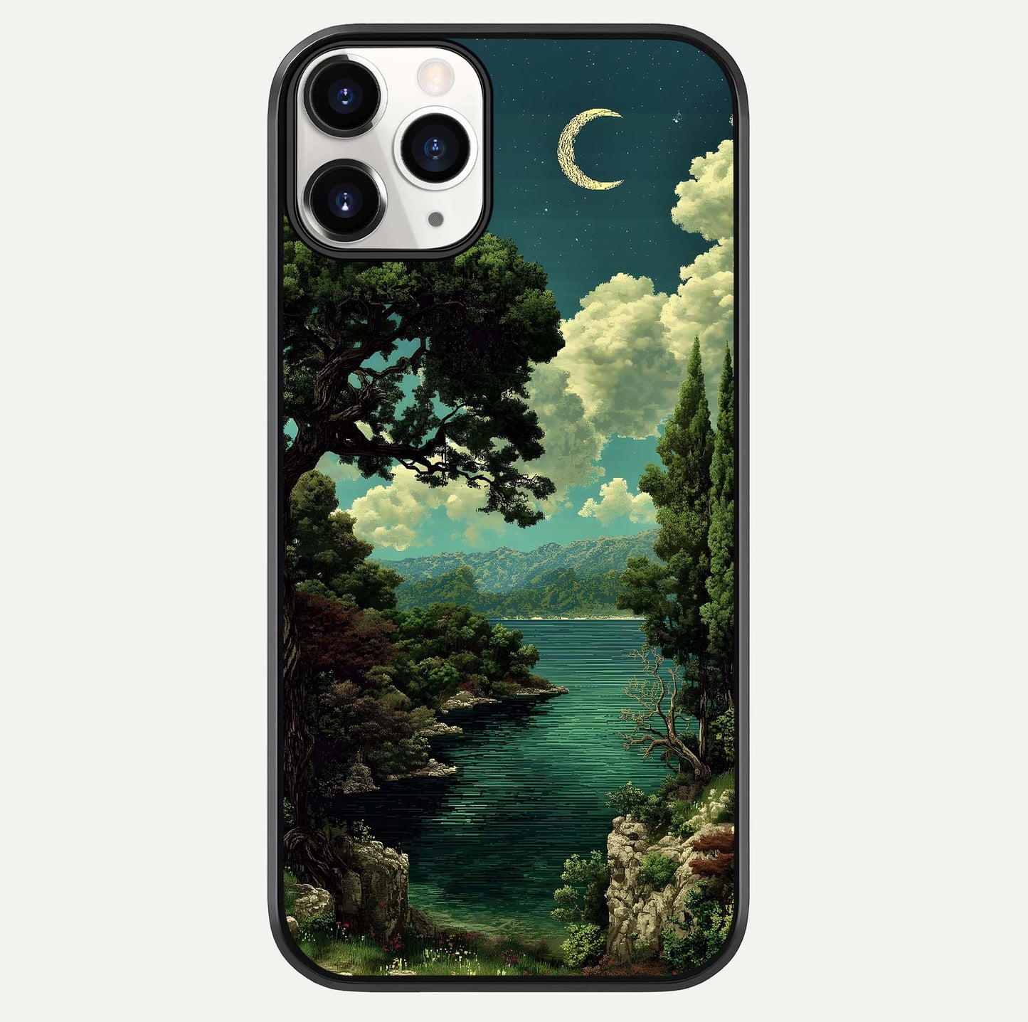 Celestial Lake Peace Glass Case For iPhone 11 Pro by Custom World
