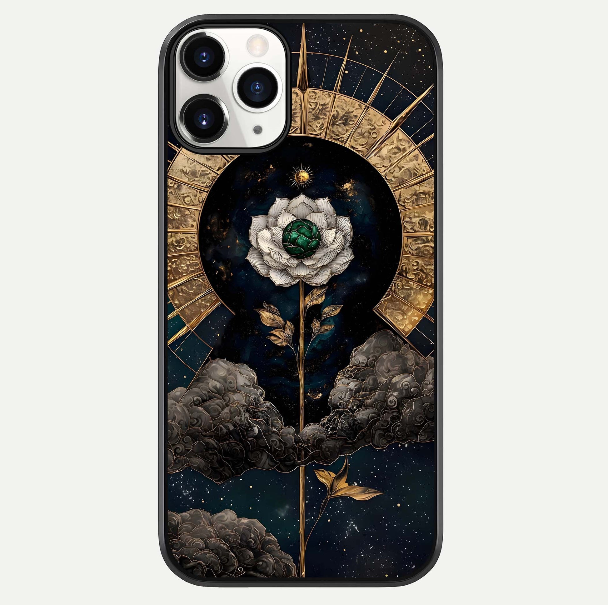 Celestial Lotus Morang Glass Case For iPhone 11 Pro by Custom World