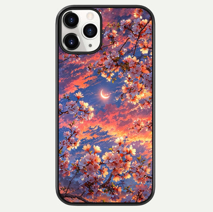 Celestial Sakura Sunset Glass Case For iPhone 11 Pro by Custom World