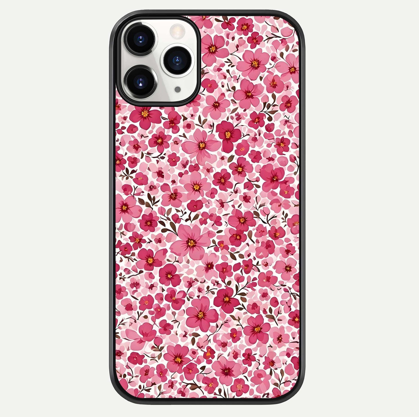Cherry Blossom Charm Glass Case For iPhone 11 Pro by Custom World
