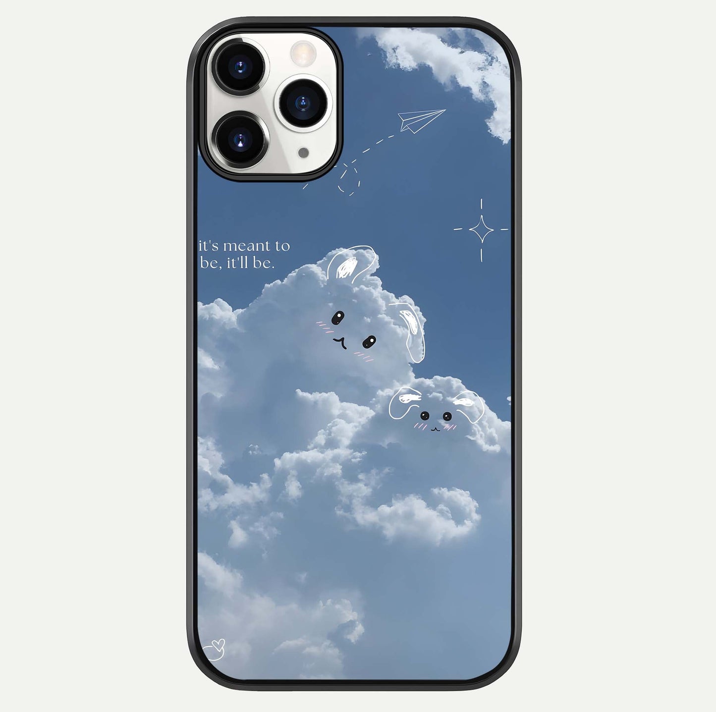 Cloud Bunny Dreams Glass Case For iPhone 11 Pro by Custom World