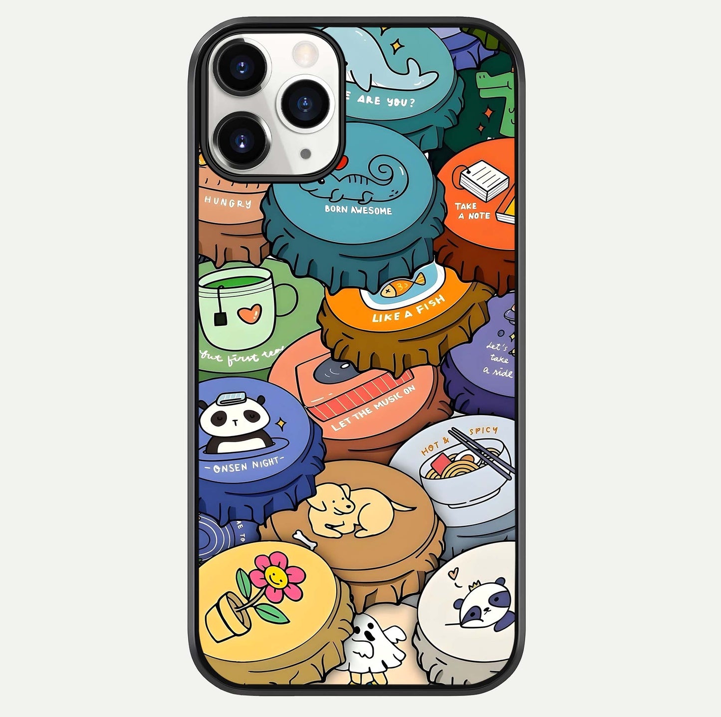 Coins Patterns Glass Case For iPhone 11 Pro by Custom World